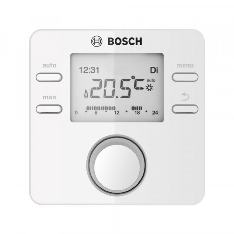 СТАЕН ТЕРМОРЕГУЛАТОР BOSCH ЗА ДВУКОНТУРНИ КОТЛИ С ТЕКСТ НА БЪЛГ. ЕЗИК CR100 - цена: