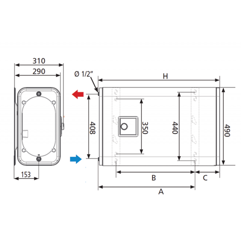 Atlantic Vertigo Steatite Wi-Fi 100, 80 литра КОД: 851337 - цена: