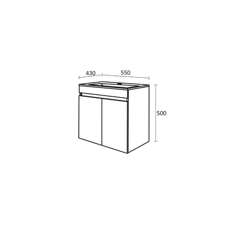 Долен шкаф за баня - цена: 630.00лв.