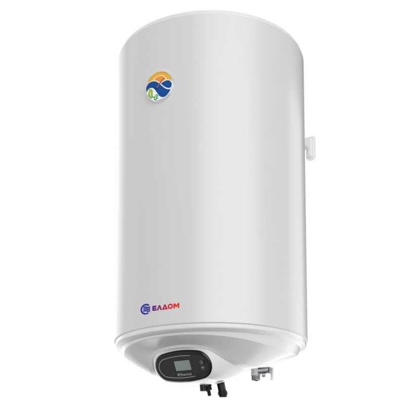 Хибриден бойлер ЕЛДОМ 80,550W AC + 1500W DC, електронно управление, емайлиран водосъдържател - цена: